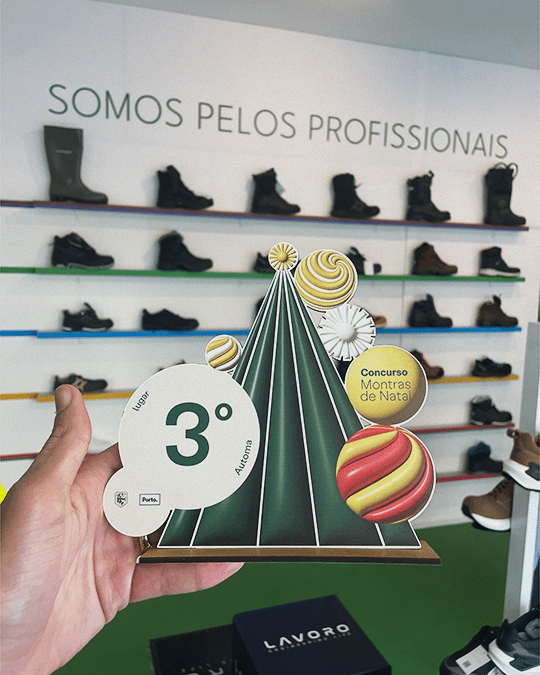 Premio do concurso montras de natal porto